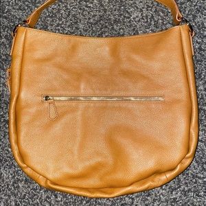 Laggo Womens Camel Expandable Shoulder bag Purse